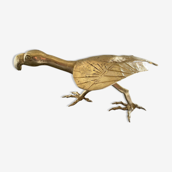 Oiseau en laiton doré