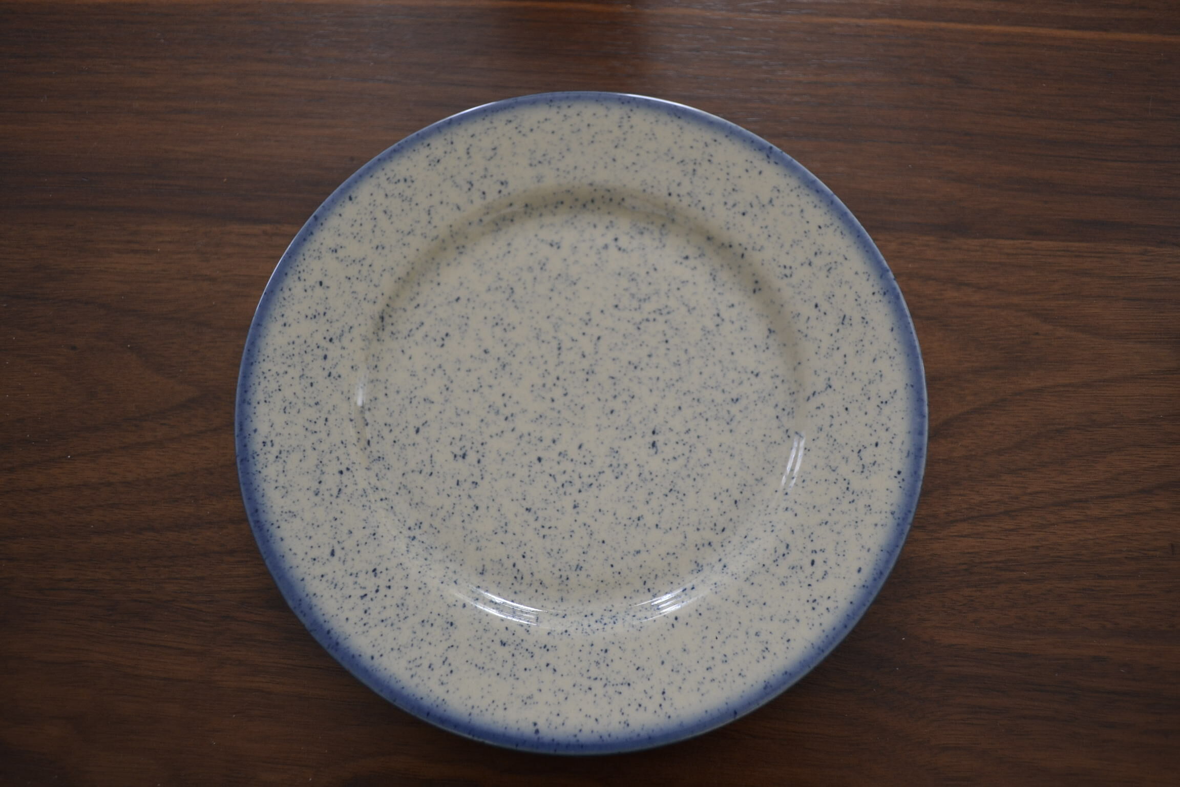 Lot of 6 plates blue speckled Tulowice