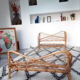 Rattan bed from the 1960s