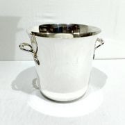 Seau à champagne en métal argenté