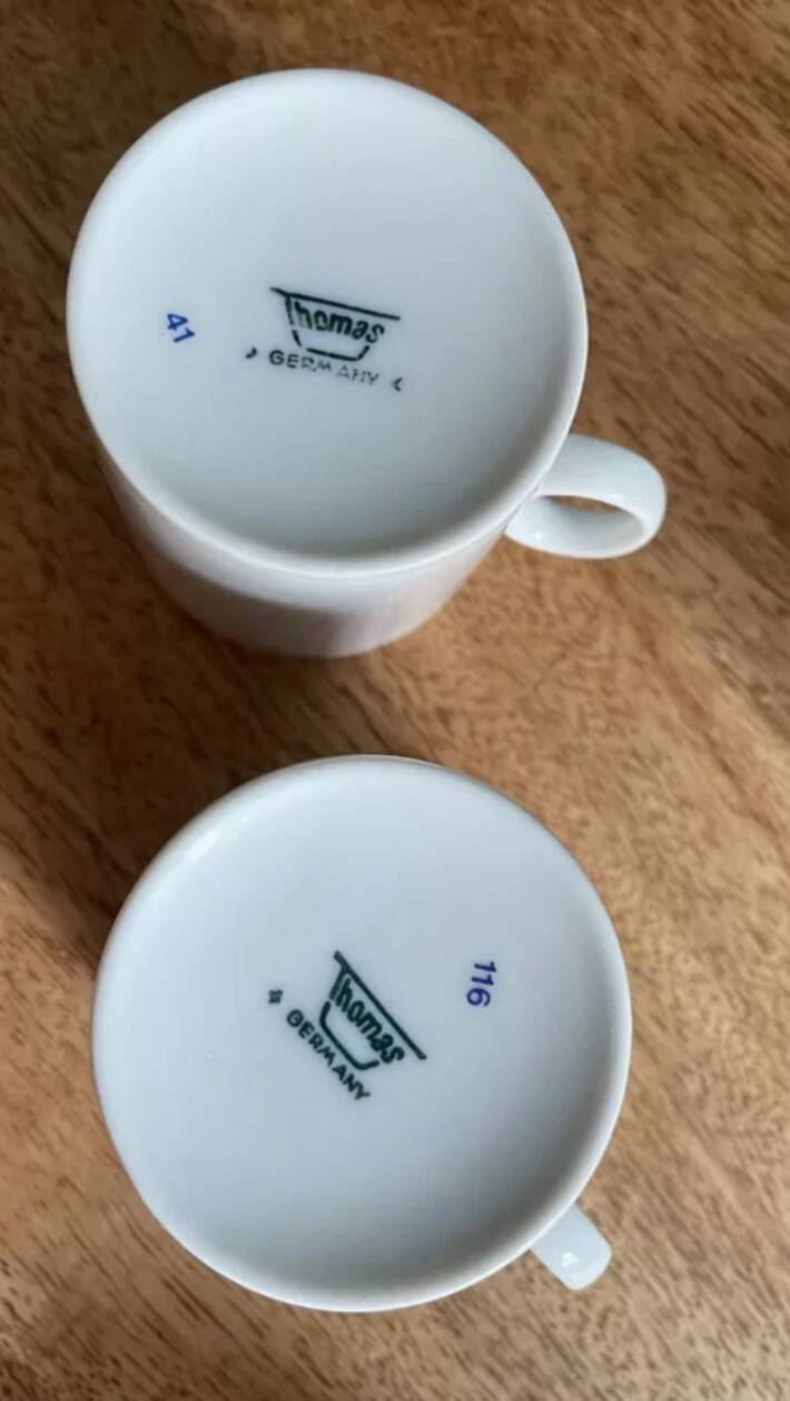Thomas Rosenthal coffee cups
