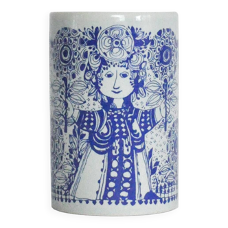 Vase décoratif en porcelaine par Bjørn Wiinblad pour Nymölle Danemark