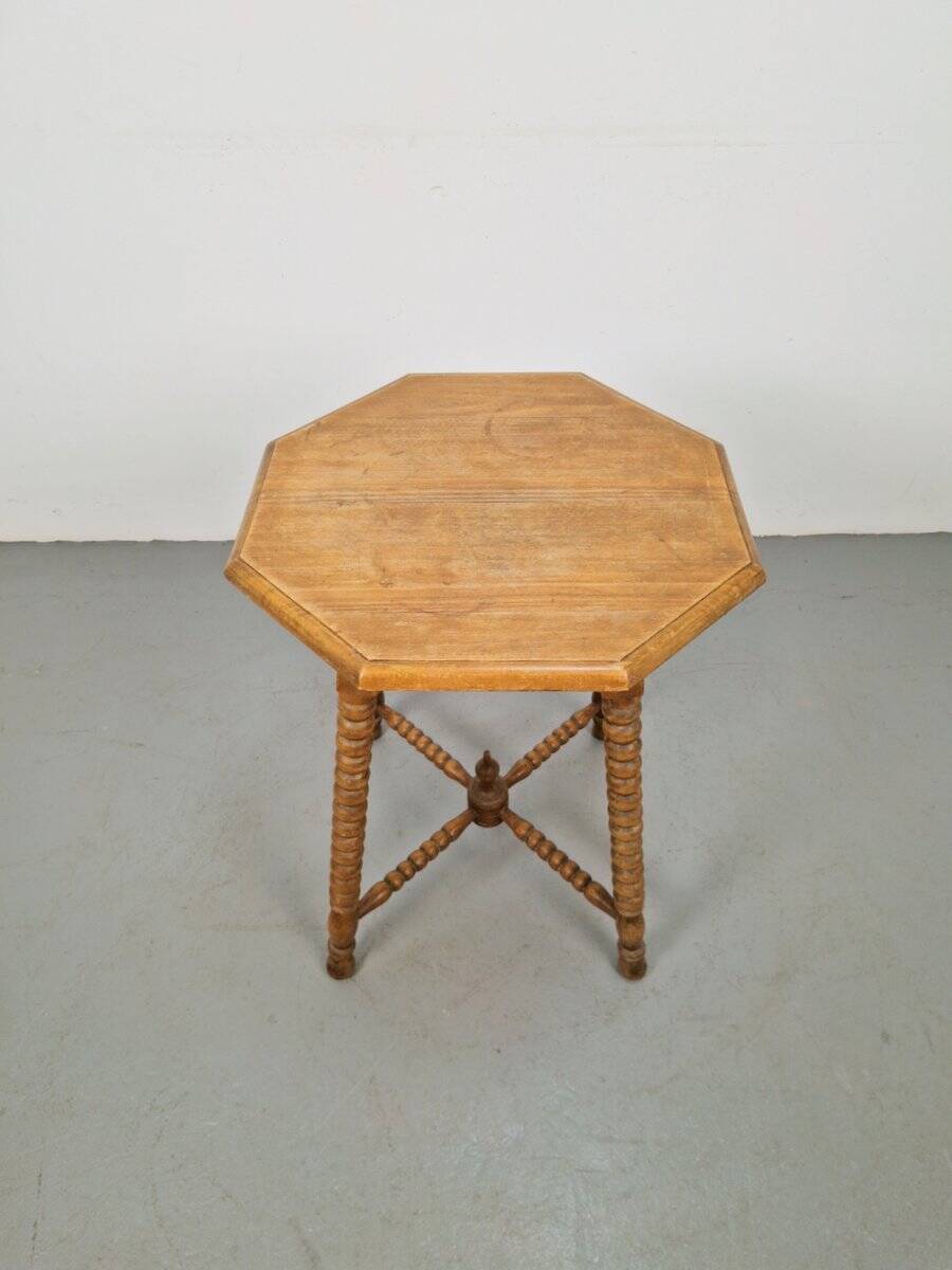Vintage Dutch Bobbin Side Table, 1930s