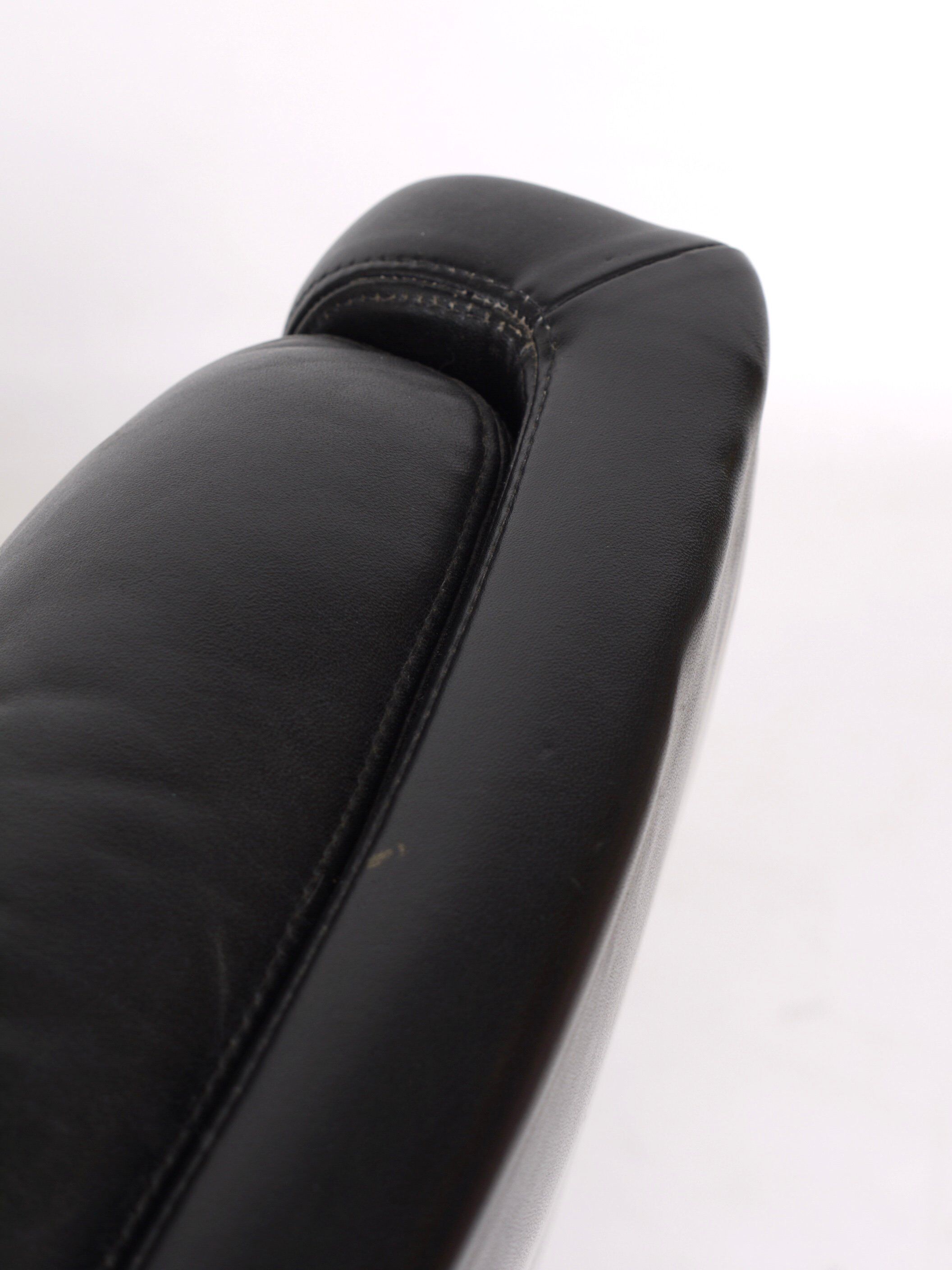 Leather Swivel Lounge Chair. 1960s