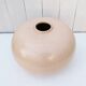 Large cracked ceramic ball vase Saint-Clément