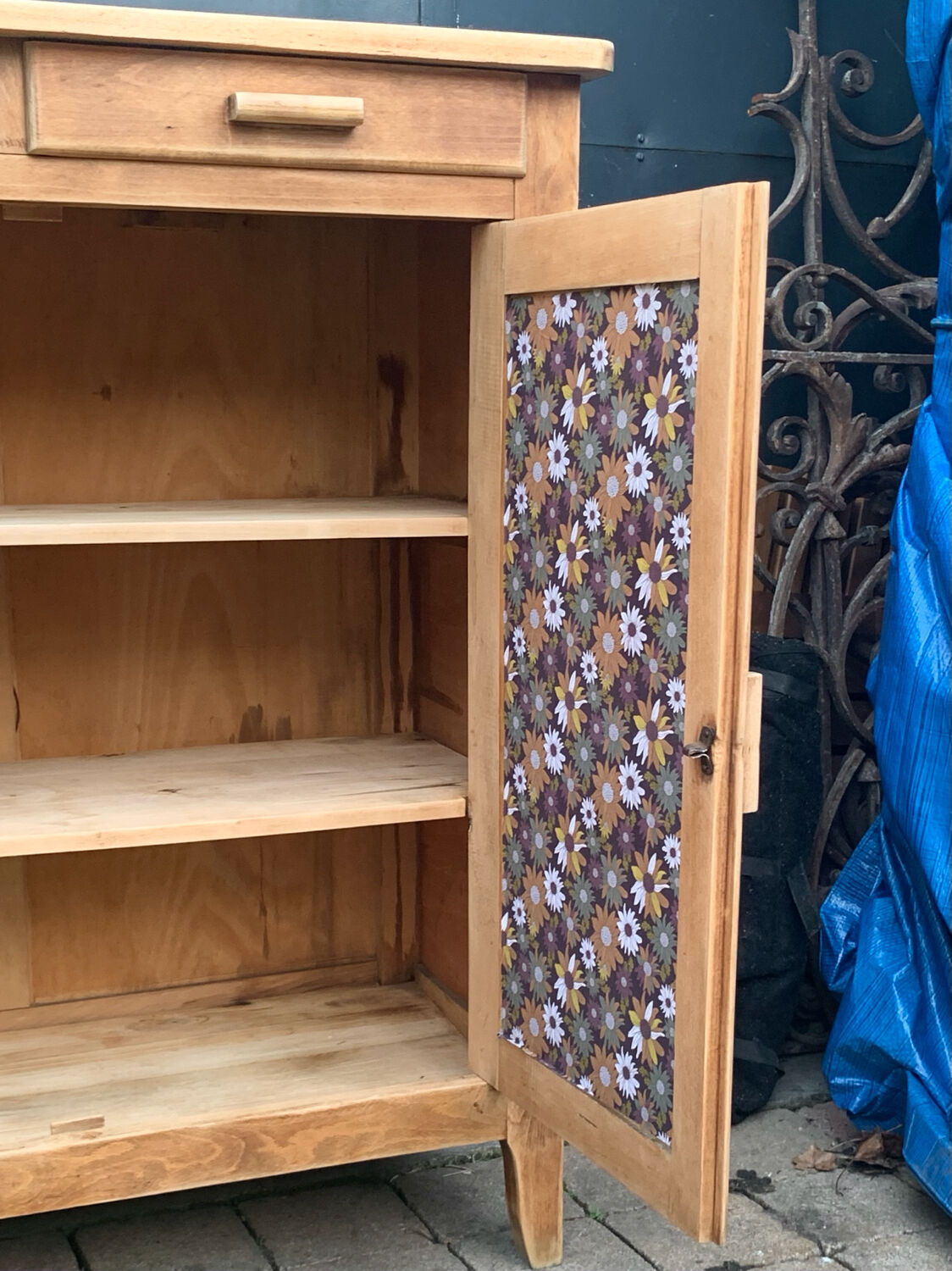 Buffet parisien bois brut 1940 H100