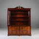 Empire Style Library Cabinet with Glass Doors, Belgium, 1950s