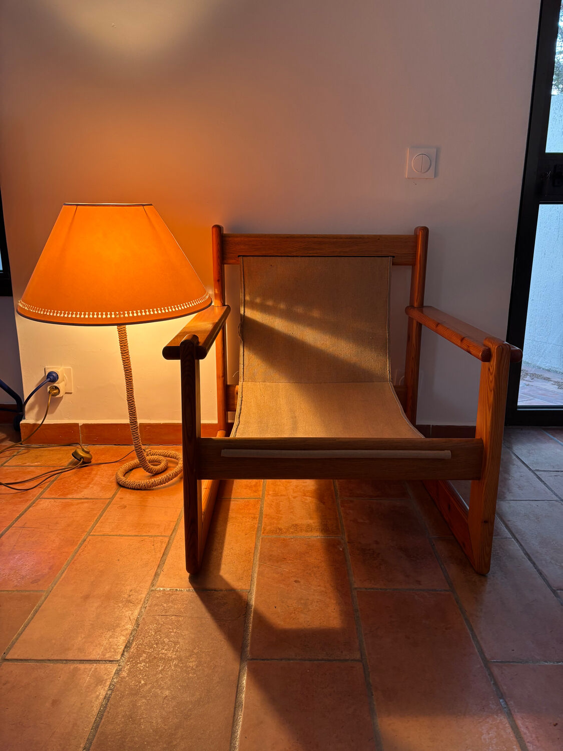 Fauteuil en Pin dans le goût d'Afra et Tobia Scarpa, 1970s