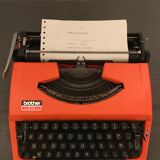 Typewriter orange brother 210