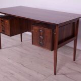 Rosewood desk by Gunnar Nielsen Tibergaard for Tibergaard, 1960s