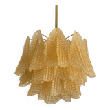 Contemporary Gold Graniglia “Rondine” Murano Chandelier