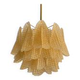 Contemporary Gold Graniglia “Rondine” Glass Chandelier