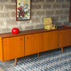 Vintage Scandinavian teak sideboard, 1970.