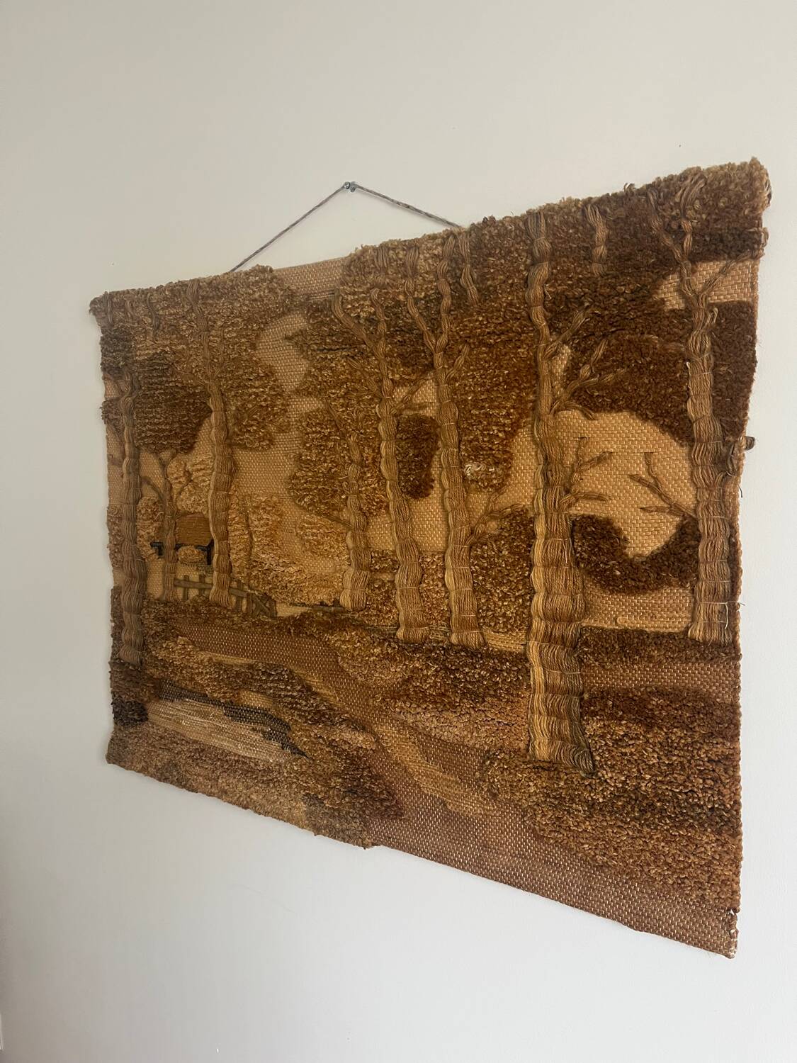1970s wool wall tapestry