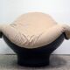 Armchair with pouf 'Rodica' design Mario Brunu for Comfort 1970s