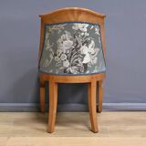 Chaise Gondole en Merisier et Érable moucheté, style Charles X – Milieu XXe