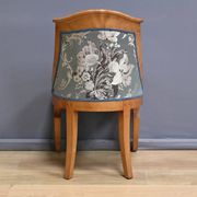 Gondola Chair in Cherry and Speckled Maple, Charles X Style – Mid-20th Century