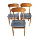 3 chaises des années 50
