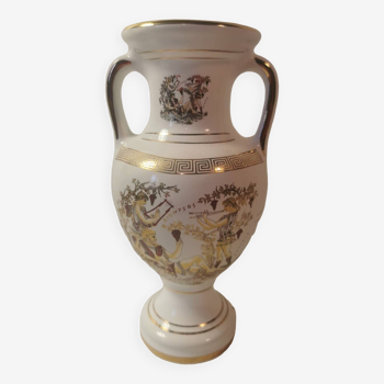 Vase, urne grecque- Décor en or 24k