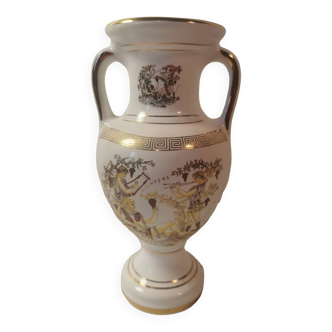 Vase, urne grecque- Décor en or 24k