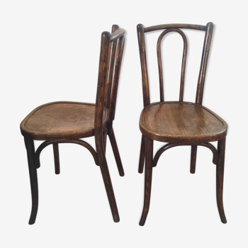 Paire de chaises bistrot Baumann