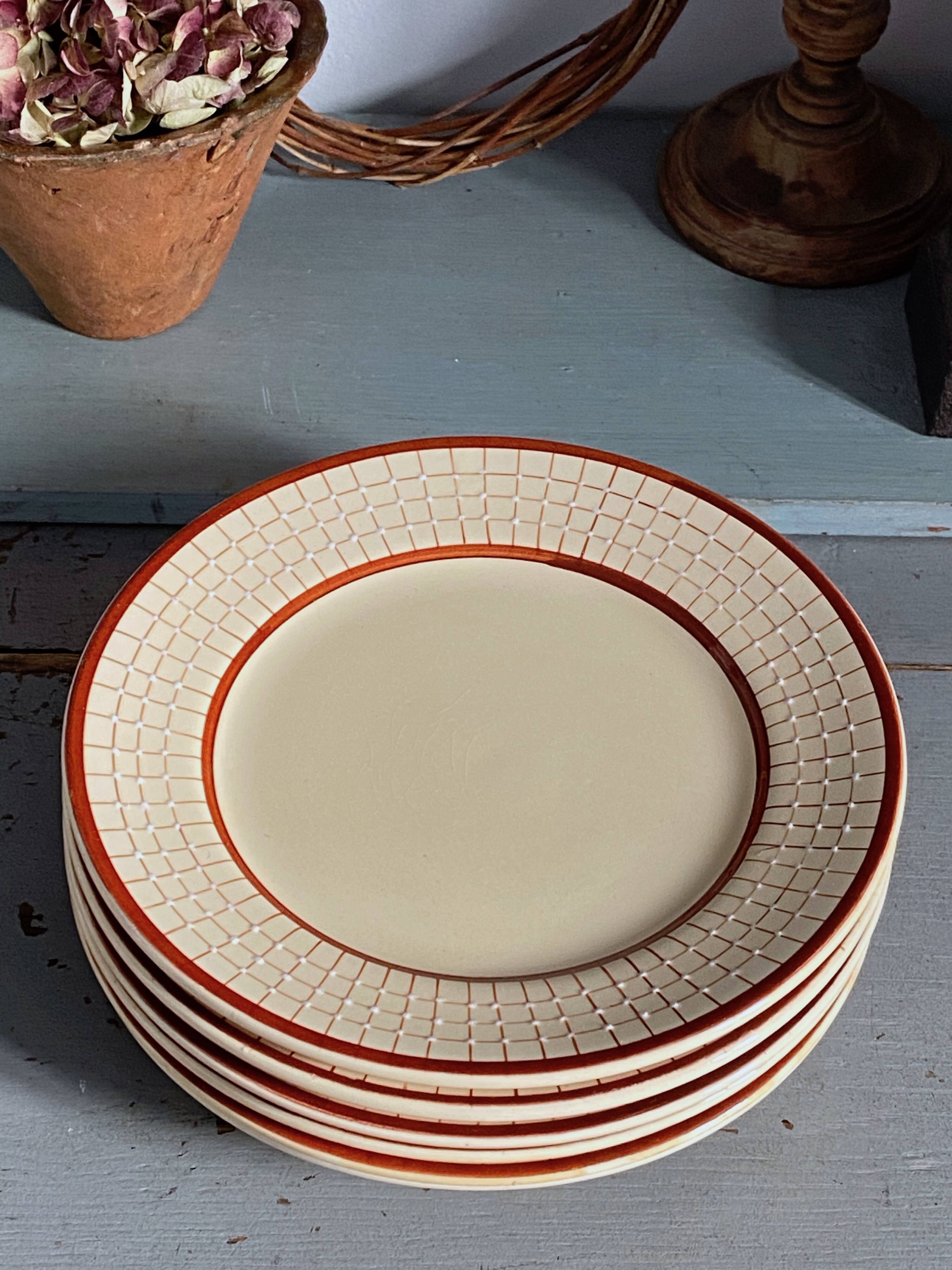 Longchamp Art Deco plates