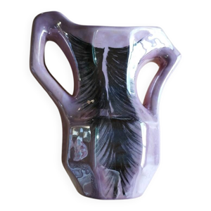 Grand vase vintage nacré,