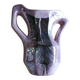 Vintage pearlescent vase, in the style of Vallauris, 1970s.