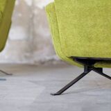 Set de salon canapé - 2 fauteuils design 1960 par Paul Geoffroy Troika Airborne