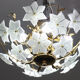 Grace Kelly, Delicious Murano Ceiling Light White Flowers, 1980