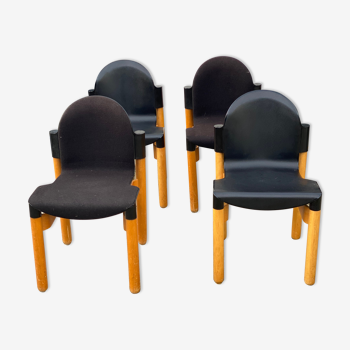 Set de 4 chaises « Flex Design » par Gerd Lange pour Thonet