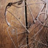 Wire basket salad eggs handle decorations