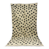Handmade wool berber rug 276 x 157 cm