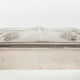 Art nouveau style box in silver metal, interior in satin, 1910