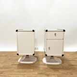 Pair of 70s tulip bedside tables