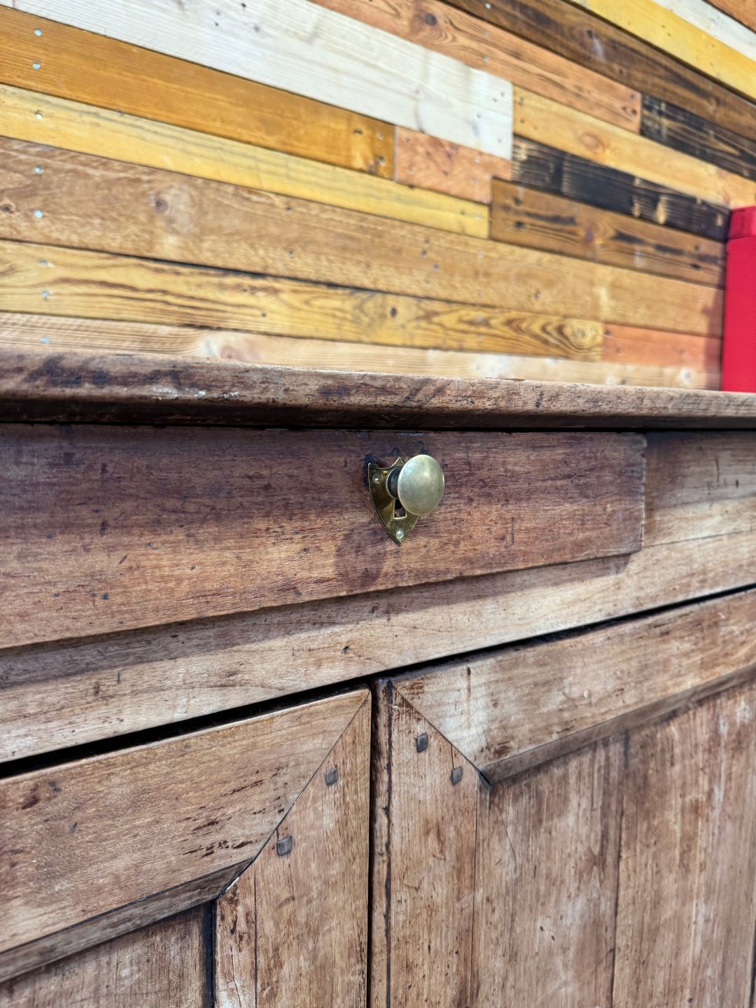 Antique buffet in solid cherry wood