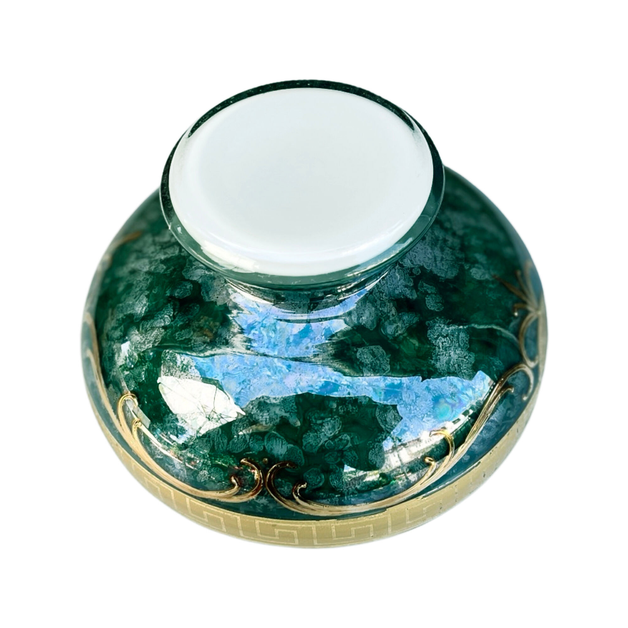 Art glass vase, Novy Bor, Czechoslovakia 1970.