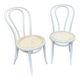 2 chaises bistrot shabby chic bois courbé vintage