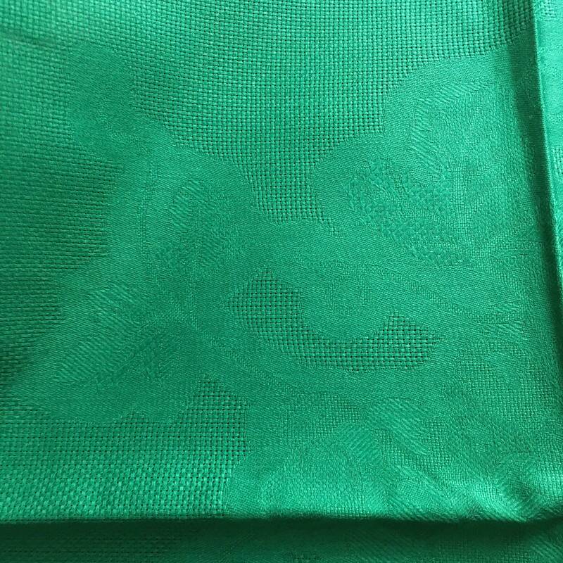 10 green damask cotton napkins by Patrick Frey