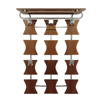 Porte manteau chapeau scandinave en teck