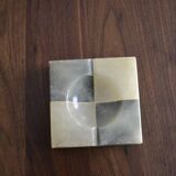 Two-tone marble ashtray