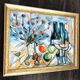 Original expressionist composition by Jean Ducasse. France, year 1950