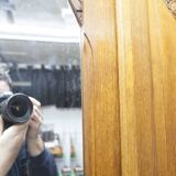 Art Deco carved oak wardrobe - Flemish workshop circa 1930