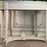 Painted carved wooden planter, circa 1900