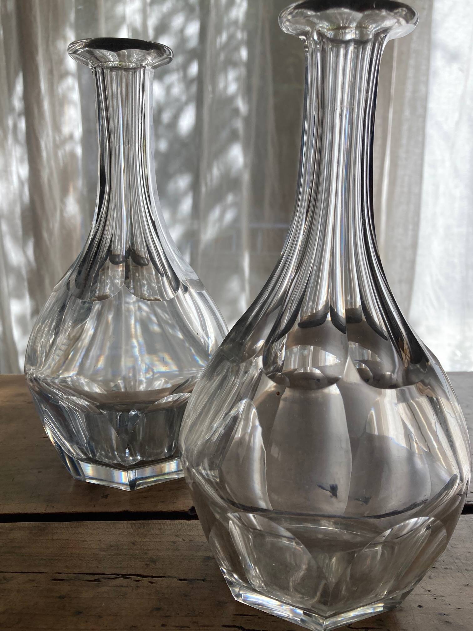 Baccarat crystal carafes