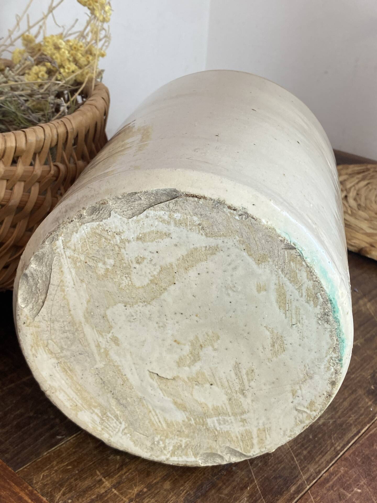Two-tone stoneware jar, SRD, England
