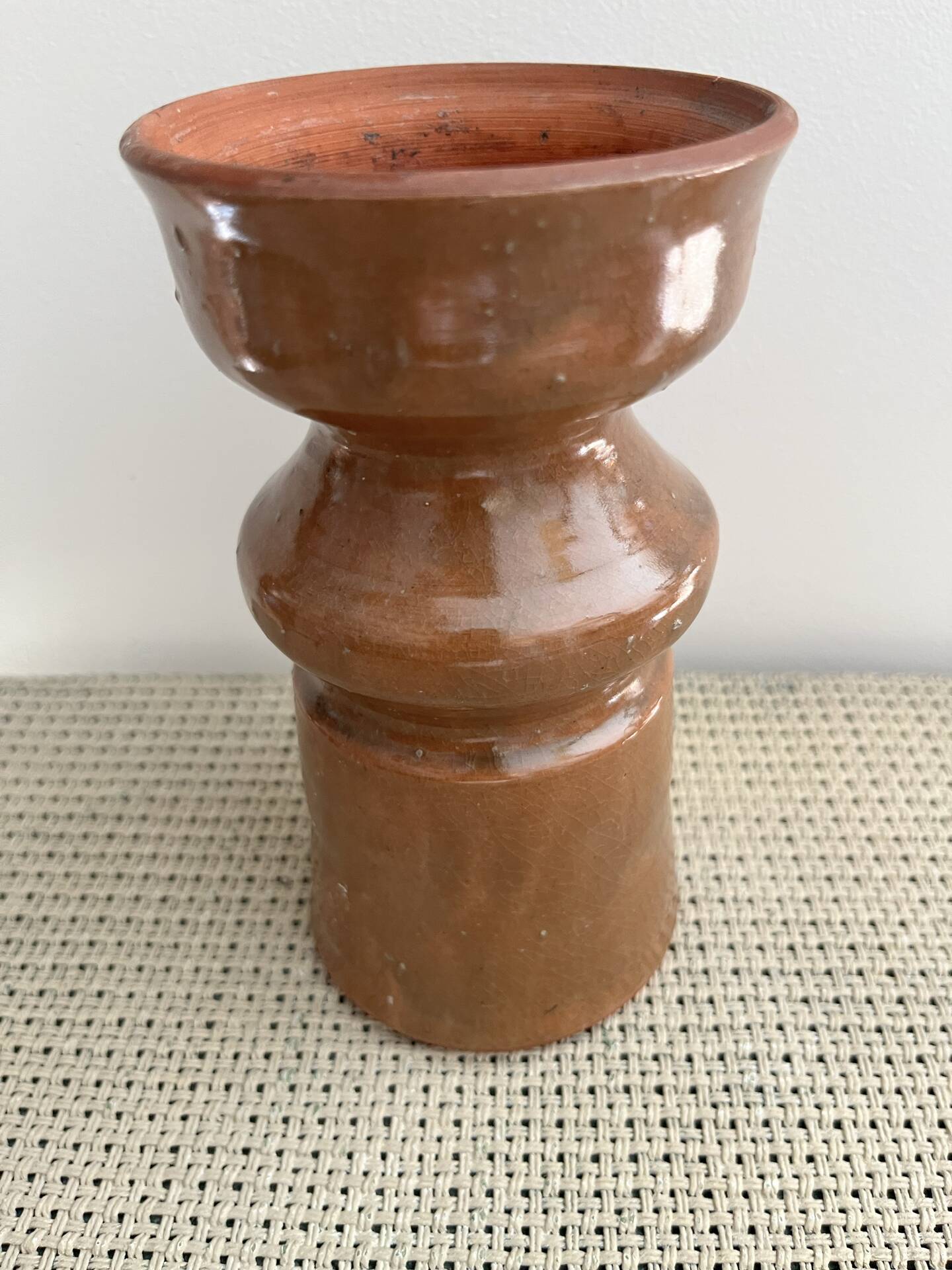 Vase en terre cuite vernissée