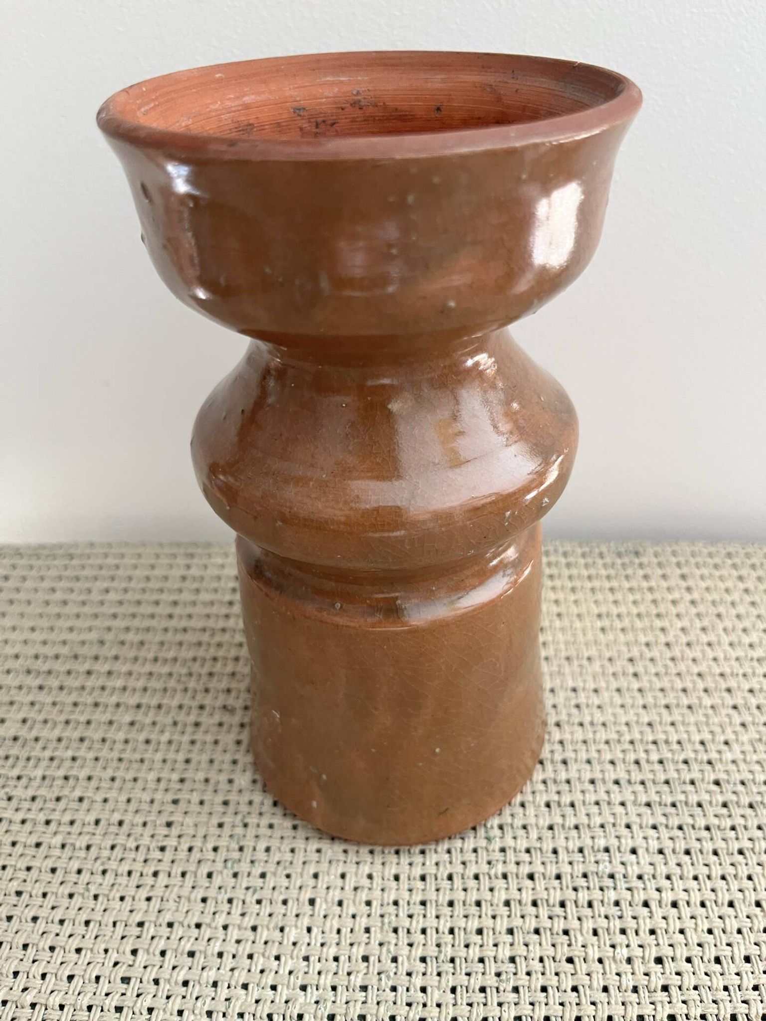 Vase en terre cuite vernissée