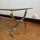 Vintage chrome coffee table