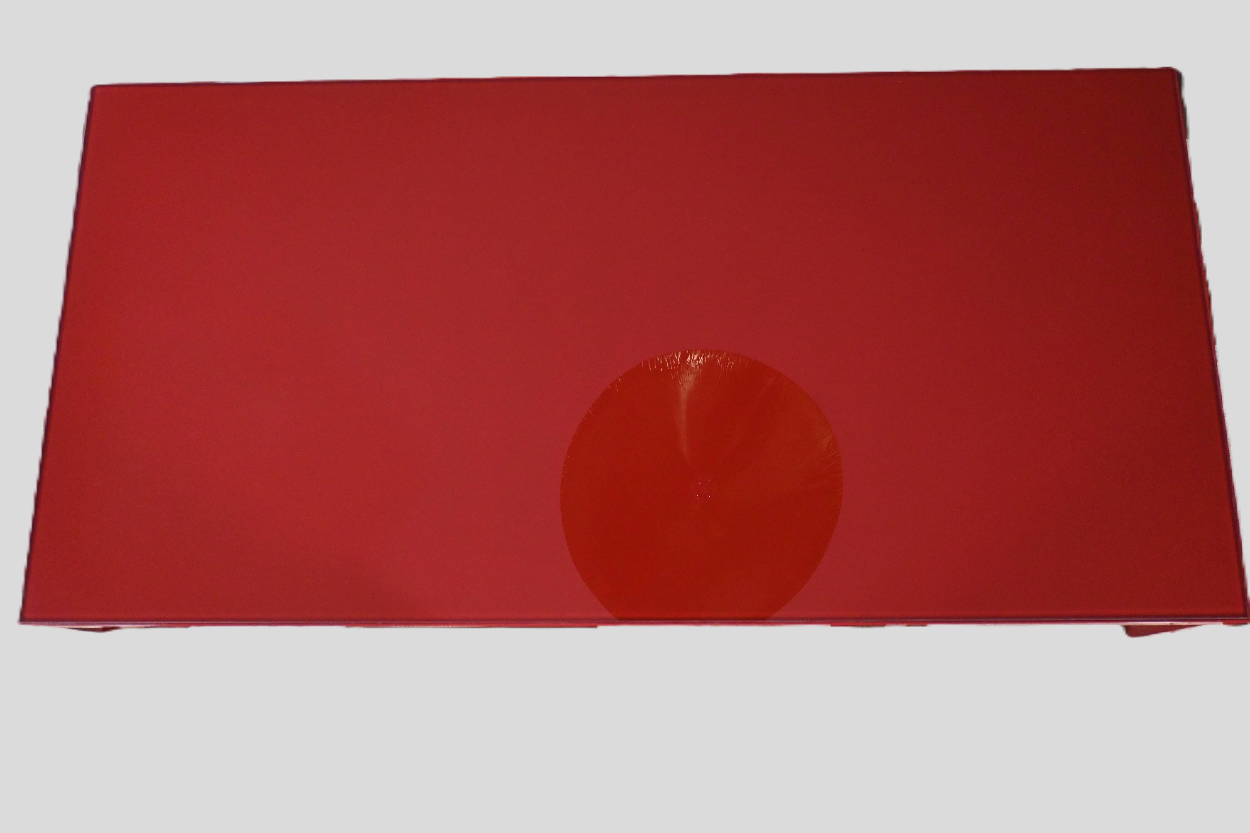 Red MDF Italia coffee table